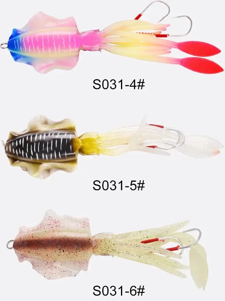 China China 60g120g150g Silicone Soft Artificial Rubber Luminous UV Squid Jig Fishing Lures For Sea Fishing Trolling Wobbler Bait