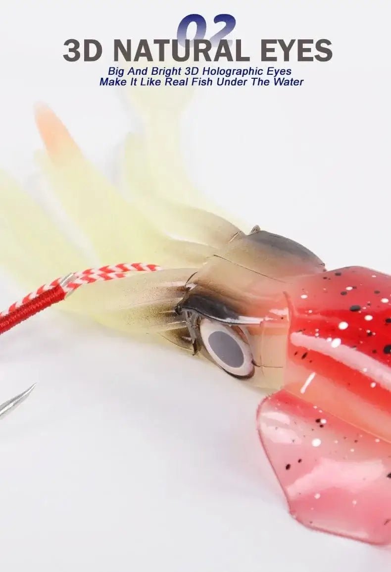 China China 60g120g150g Silicone Soft Artificial Rubber Luminous UV Squid Jig Fishing Lures For Sea Fishing Trolling Wobbler Bait