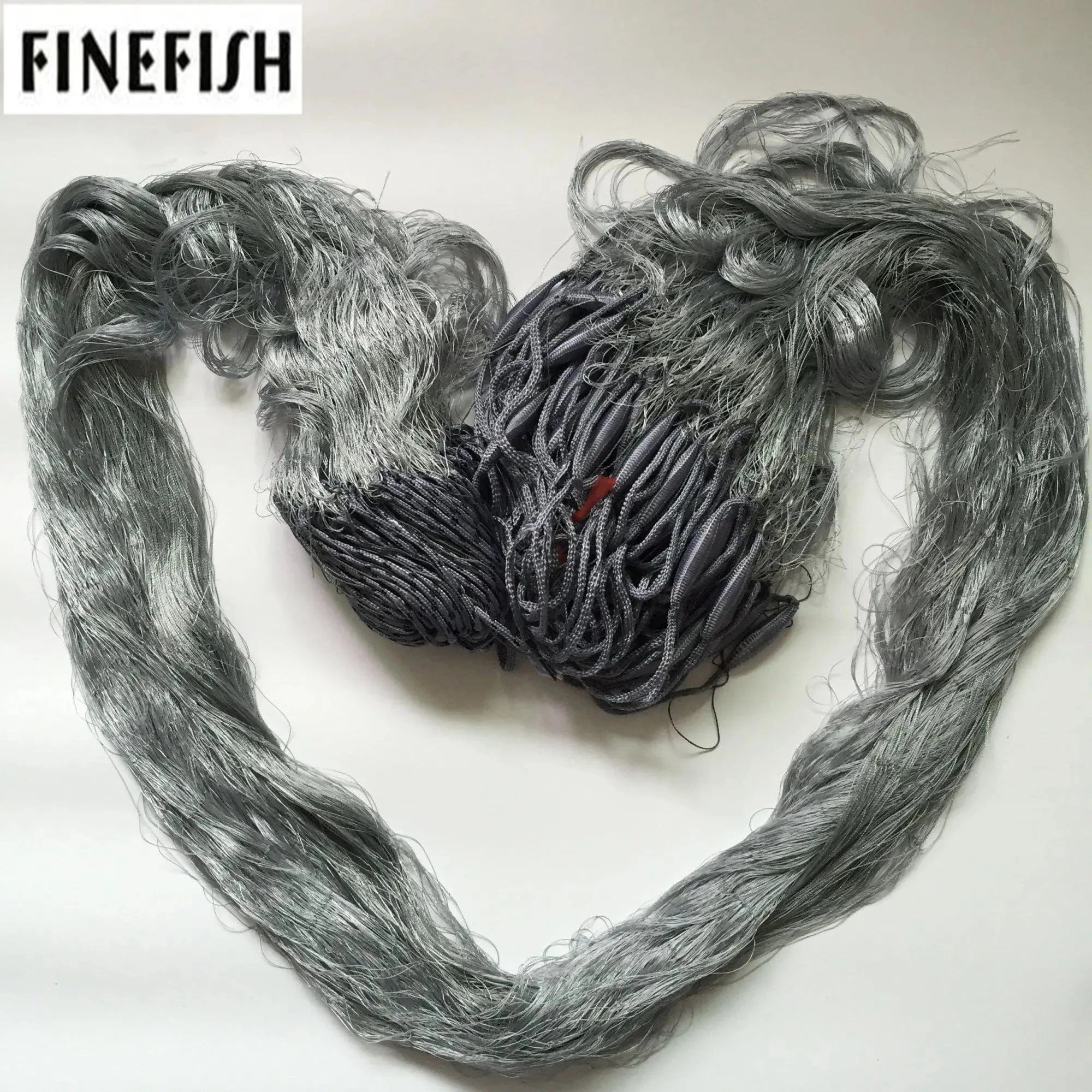 China China 60m mesh 40X40mm Finefish three layers fishing net, Multifilament nylon line, 1.8m x (30m or 60m), for outdoor fishing