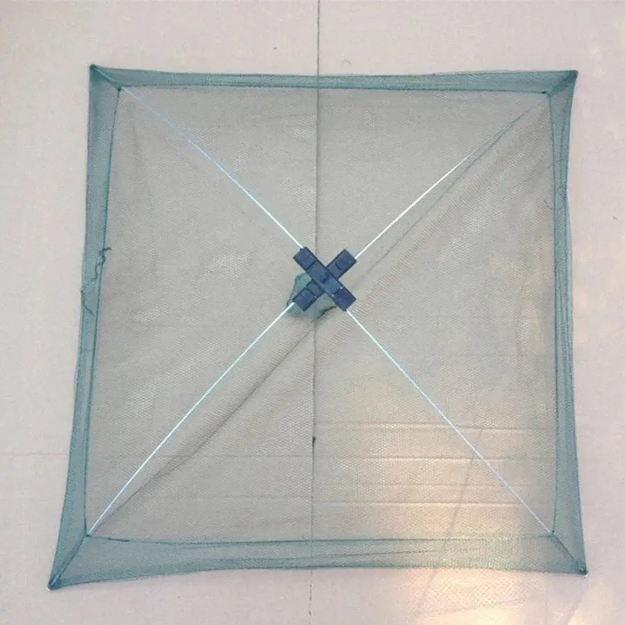 China China 60x60cm 60cm 80cm Portable Fishing Net Foldable Folding Mesh Nylon Fishing Net Landing Baits Trap Cast Dip Crab Shrimp Nets Catch Fish