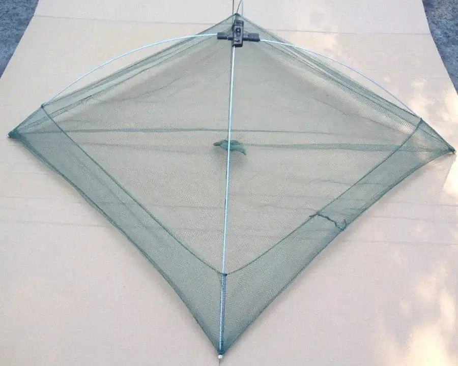 China China 60x60cm 60cm 80cm Portable Fishing Net Foldable Folding Mesh Nylon Fishing Net Landing Baits Trap Cast Dip Crab Shrimp Nets Catch Fish