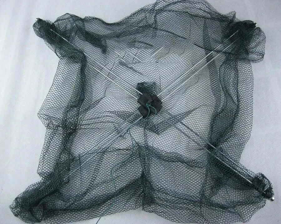 China China 60x60cm 60cm 80cm Portable Fishing Net Foldable Folding Mesh Nylon Fishing Net Landing Baits Trap Cast Dip Crab Shrimp Nets Catch Fish