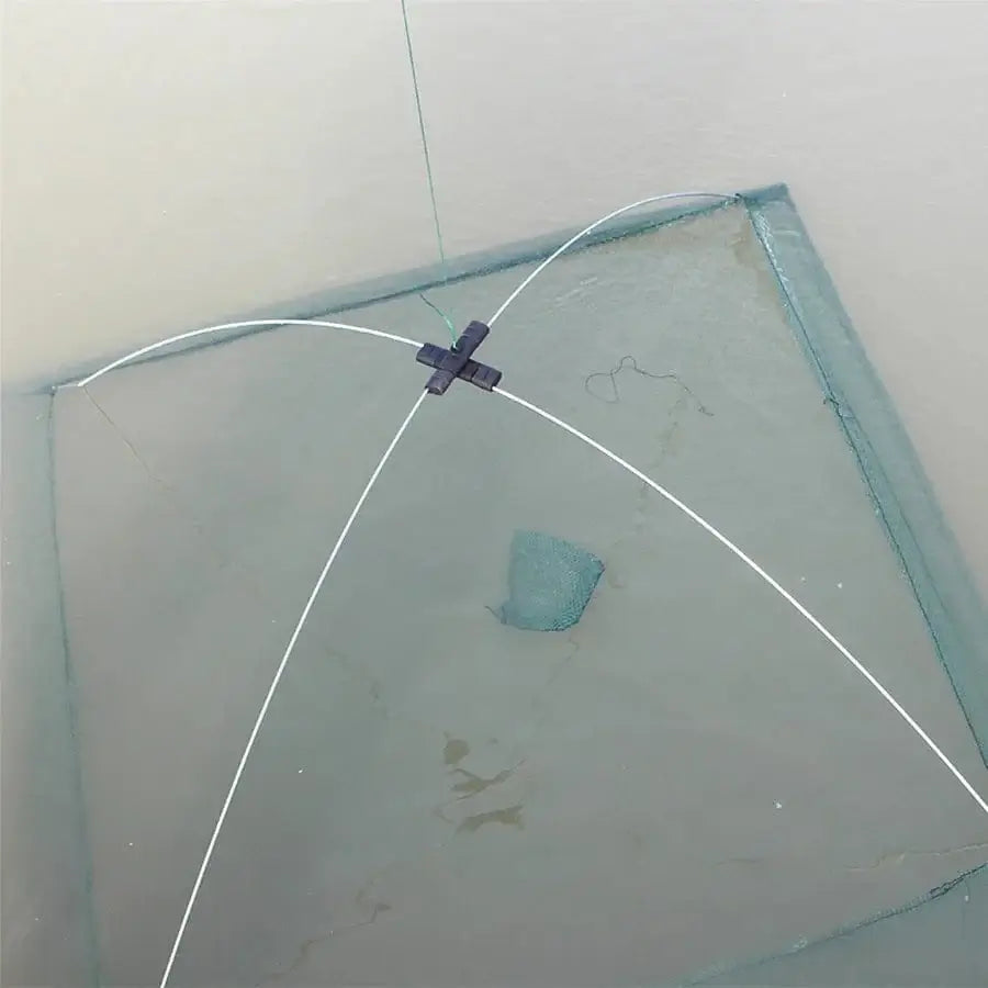 China China 60x60cm 60cm 80cm Portable Fishing Net Foldable Folding Mesh Nylon Fishing Net Landing Baits Trap Cast Dip Crab Shrimp Nets Catch Fish