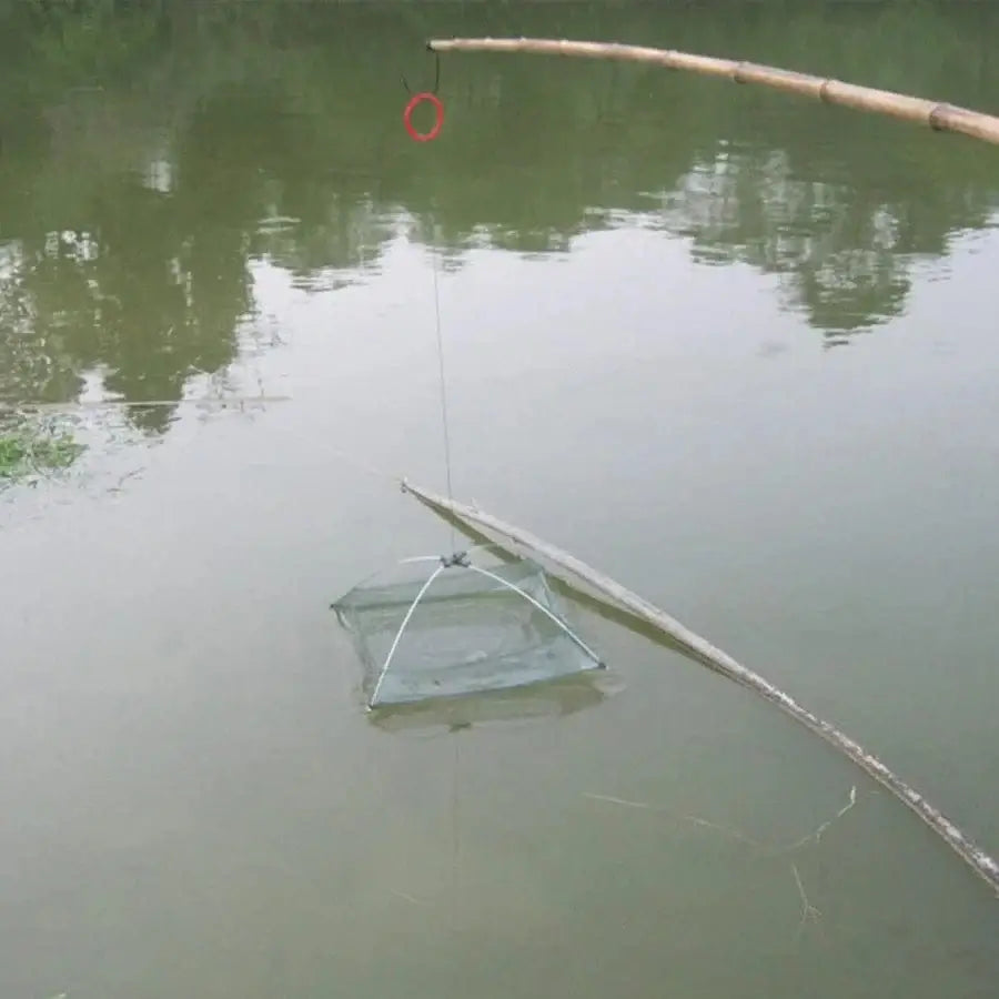 China China 60x60cm 60cm 80cm Portable Fishing Net Foldable Folding Mesh Nylon Fishing Net Landing Baits Trap Cast Dip Crab Shrimp Nets Catch Fish