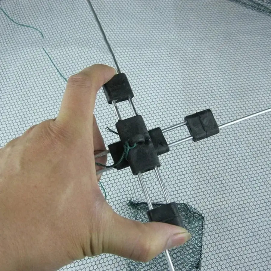 China China 60x60cm 60cm 80cm Portable Fishing Net Foldable Folding Mesh Nylon Fishing Net Landing Baits Trap Cast Dip Crab Shrimp Nets Catch Fish