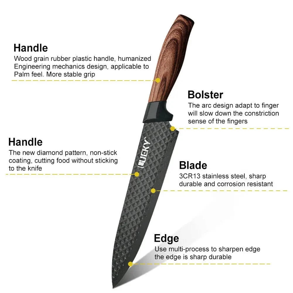 China China 6PCS Sets / CHINA Kitchen Knives Stainless Steel 6 PCS Sets