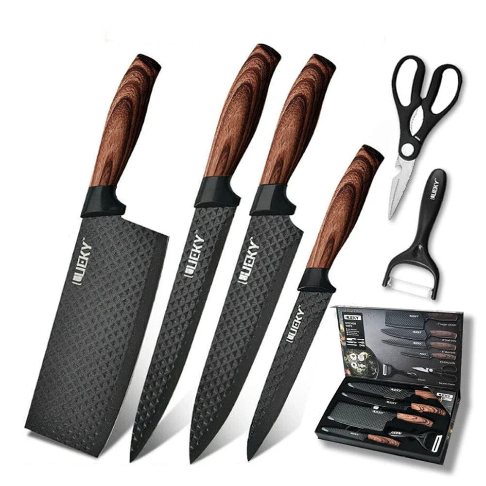 China China 6PCS Sets / CHINA Kitchen Knives Stainless Steel 6 PCS Sets