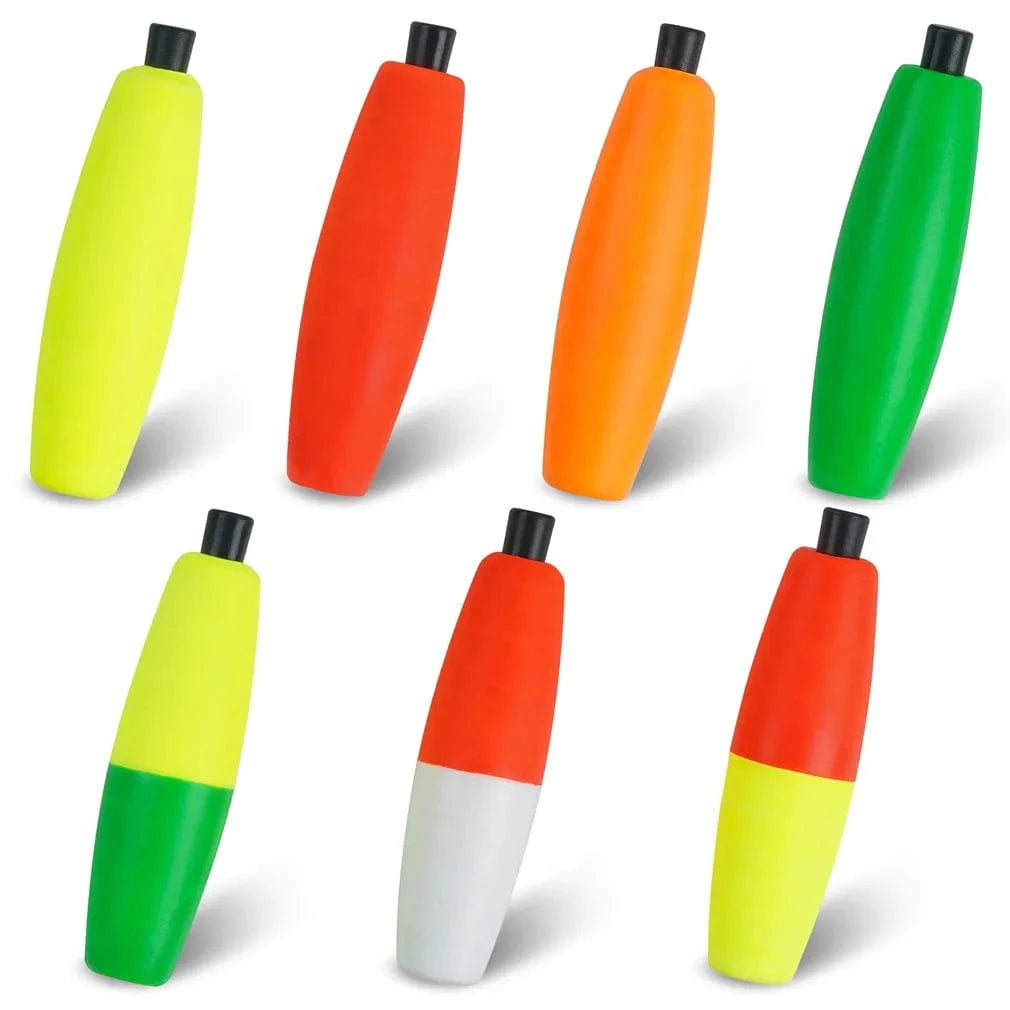 China China 7/14Pcs Fishing Foam Floats catfish Buoy Fishing Bobbers Peg Float Indicator Corks for Catfishing Tackle Fly Fishing Tackle