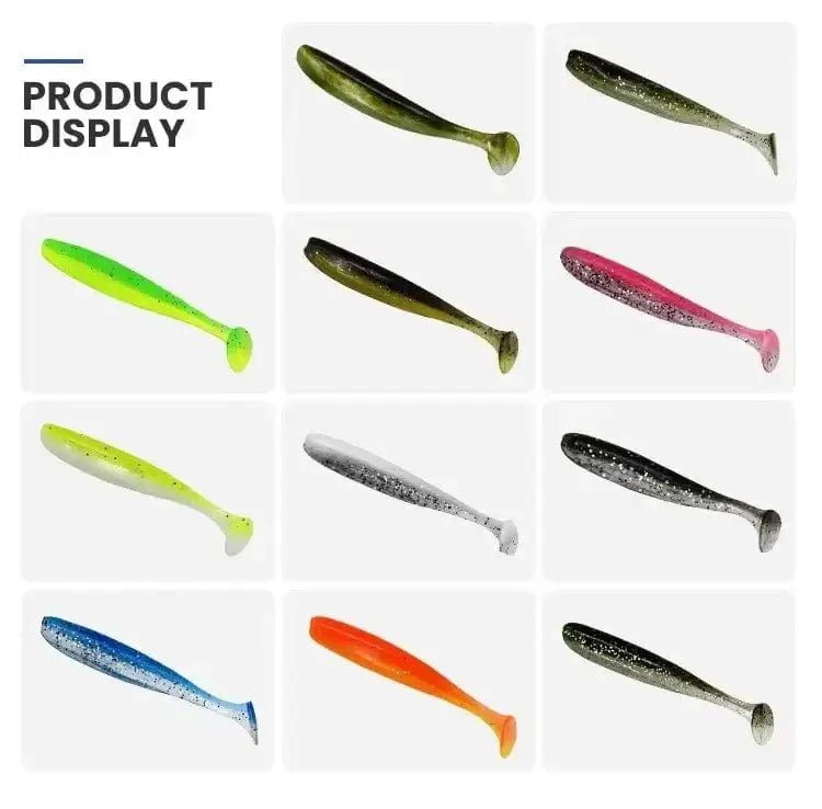 China China 7CM-2g / random color-100pcs 100pcs T Tail 70mm 90mm 120mm Shad Worm Soft Bait Artificial Bait Swimbait Bait Wobbler Soft Baits Silicone Fishing Sports