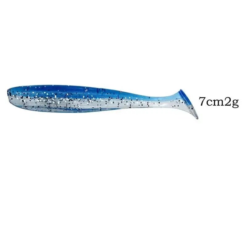 China China 7CM-2g / random color-100pcs 100pcs T Tail 70mm 90mm 120mm Shad Worm Soft Bait Artificial Bait Swimbait Bait Wobbler Soft Baits Silicone Fishing Sports