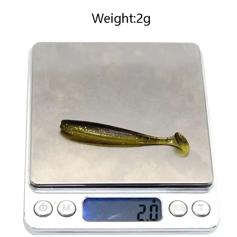 China China 7CM-2g / random color-100pcs 100pcs T Tail 70mm 90mm 120mm Shad Worm Soft Bait Artificial Bait Swimbait Bait Wobbler Soft Baits Silicone Fishing Sports