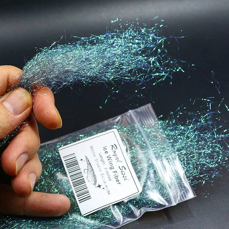 China China 7optional colors fly tying ice wing 12cm(5inches) long ice wing fiber synthetic wings tying material sparkle body Living Fibers