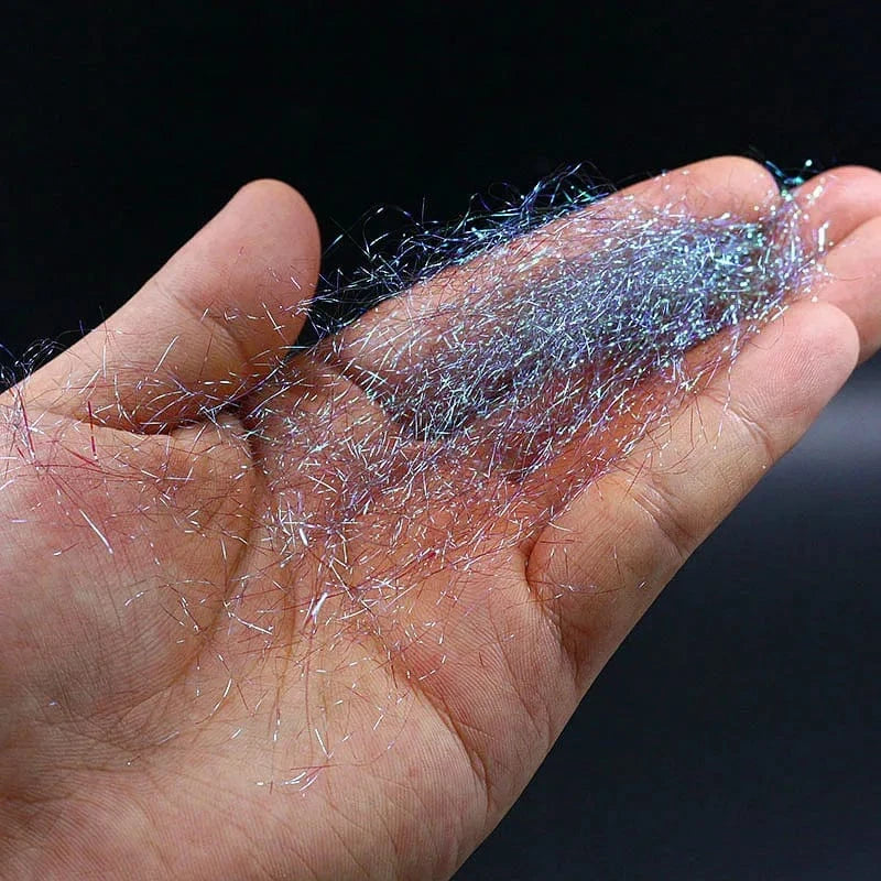 China China 7optional colors fly tying ice wing 12cm(5inches) long ice wing fiber synthetic wings tying material sparkle body Living Fibers