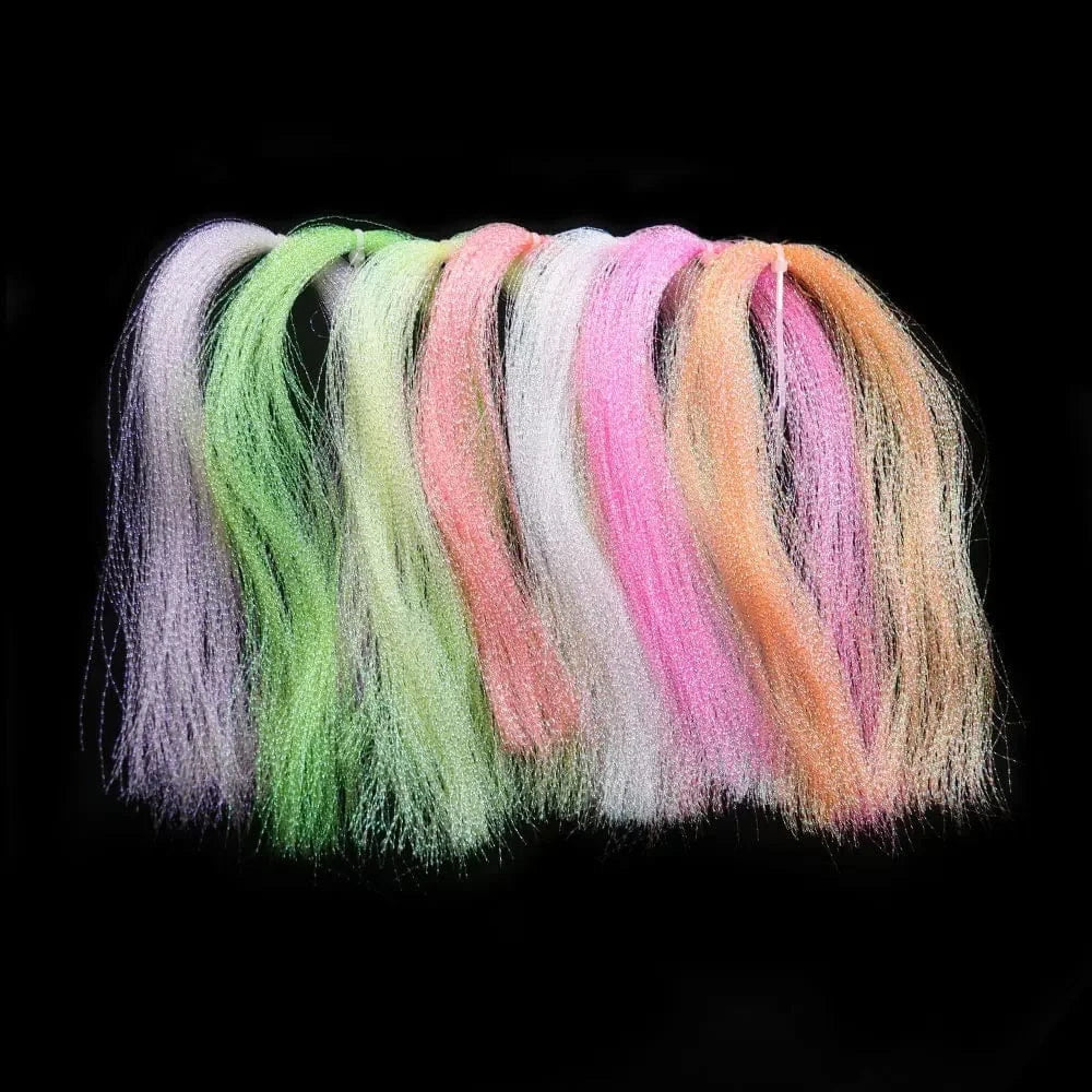 China China 7Packs Mix Color Bimoo 7Packs Twisted Holographic Flashabou Tinsel Crystal Flash Tinsel For Jig Hook Lure  Flies Tying Sabiki Rig Making Material