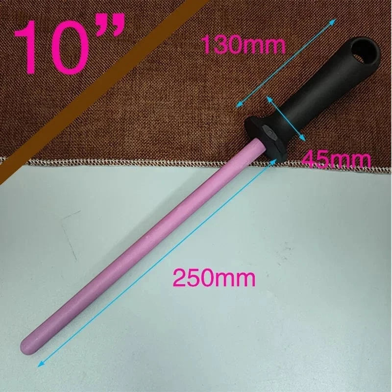 China China 8/10/12 Inch Professional Ceramic Knife Sharpener Rod Durable Knife Grinder With Non-Slip Handle Kitchen Knife Sharpening Blade