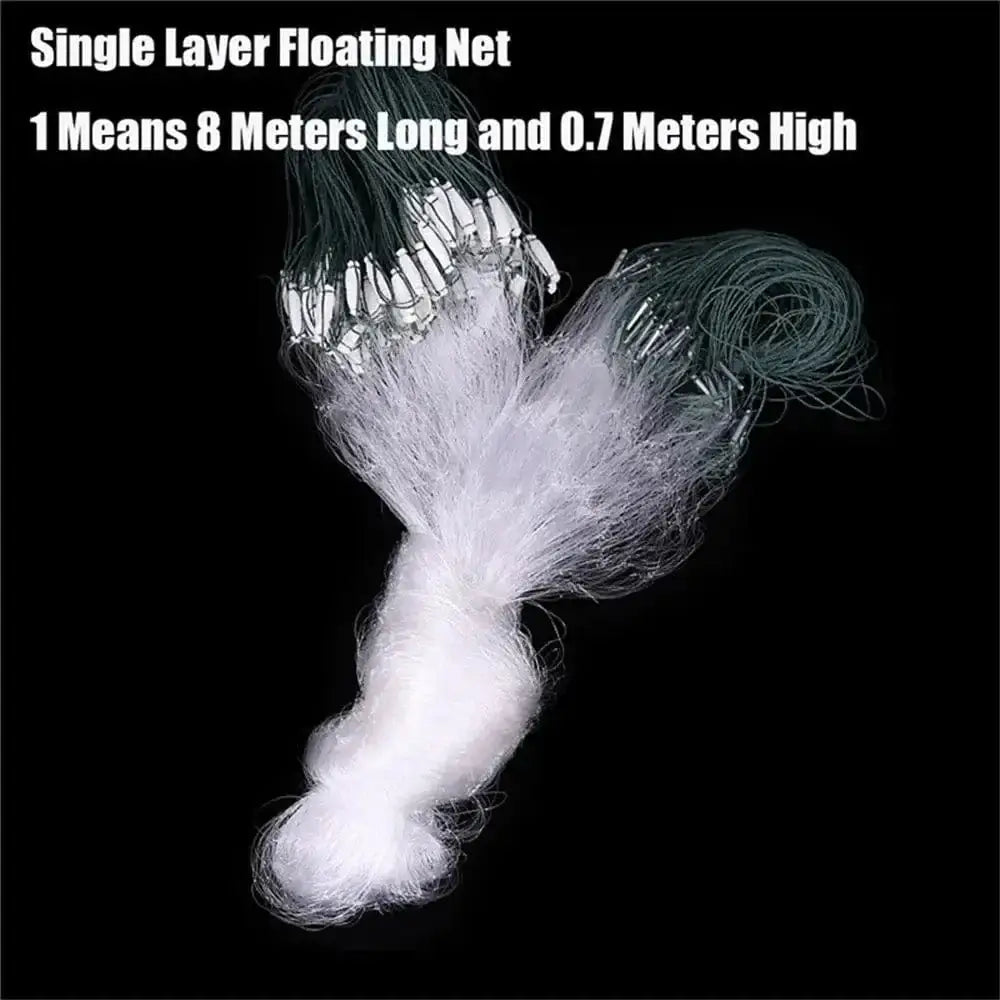 China China 8/15/20/25M Nylon Hand Cast Fish Network Fishing Net Fish Mesh Trap Monofilament Netting Tackle Tool Accessories
