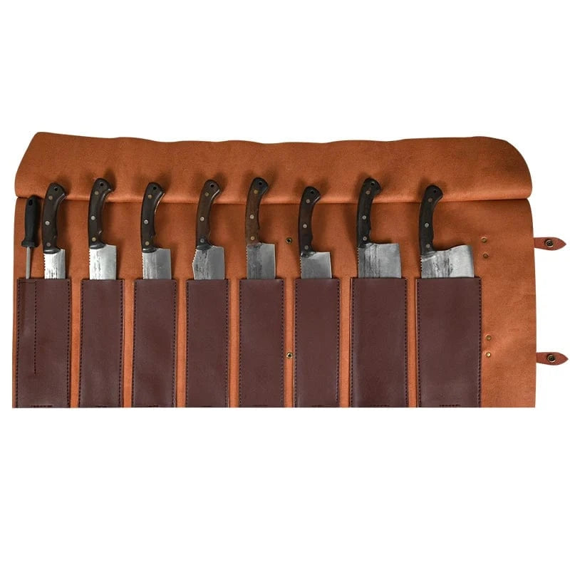 China China 8 9 11 Slot Portable Kitchen Knife Roll Bag Foldable Camping Picnic Carry Case Chef Cooking Knife Storage Pocket Organizer Tools