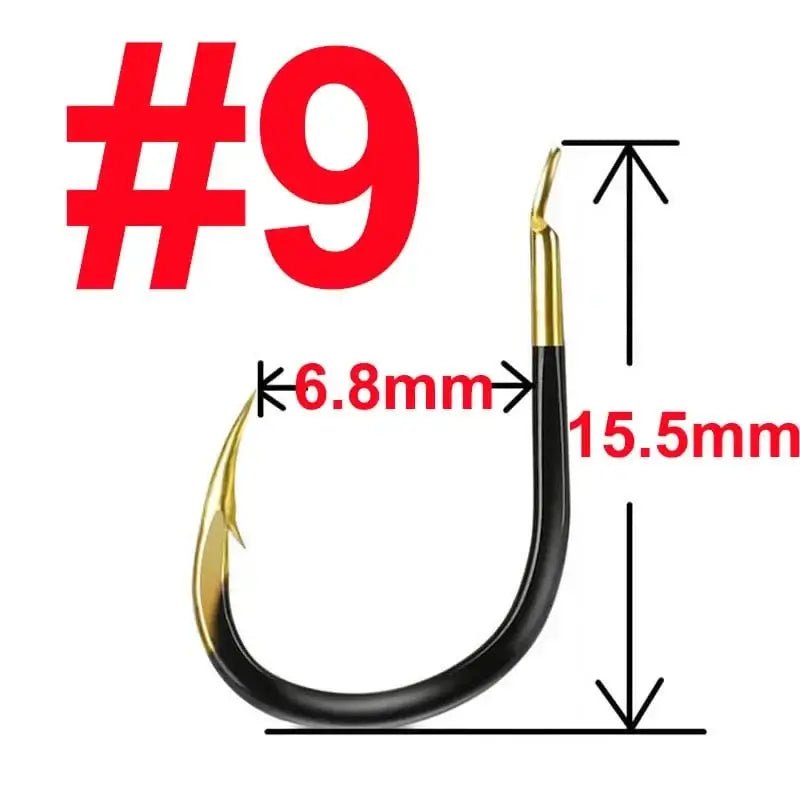 China China 9 / 20 pcs 20 pcs Fishing Hook Single Fishhook Fishing Accessories Supplies Lures Carp Fishing Tackle Barbed Colored Tungsten Alloy