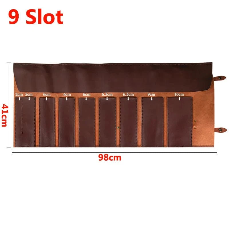 China China 9 Slot Knife Bag 8 9 11 Slot Portable Kitchen Knife Roll Bag Foldable Camping Picnic Carry Case Chef Cooking Knife Storage Pocket Organizer Tools