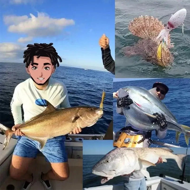 China China 90g 130g 170g 200g 250g Luminous UV TPR Octopus Squid Skirt Sea Saltwater With Assist Hook Jigging Fishing Soft Lures Bait