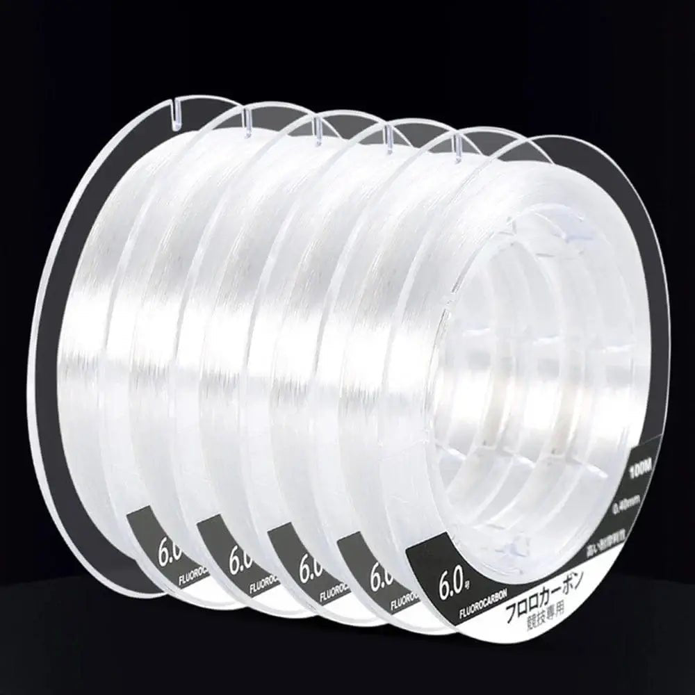 China China 99% Fluorocarbon Fishing Line 100M Clear White Japanese Carbon Fiber Line 1-25kg Monofilament Sinking Line Sea fishing Carp