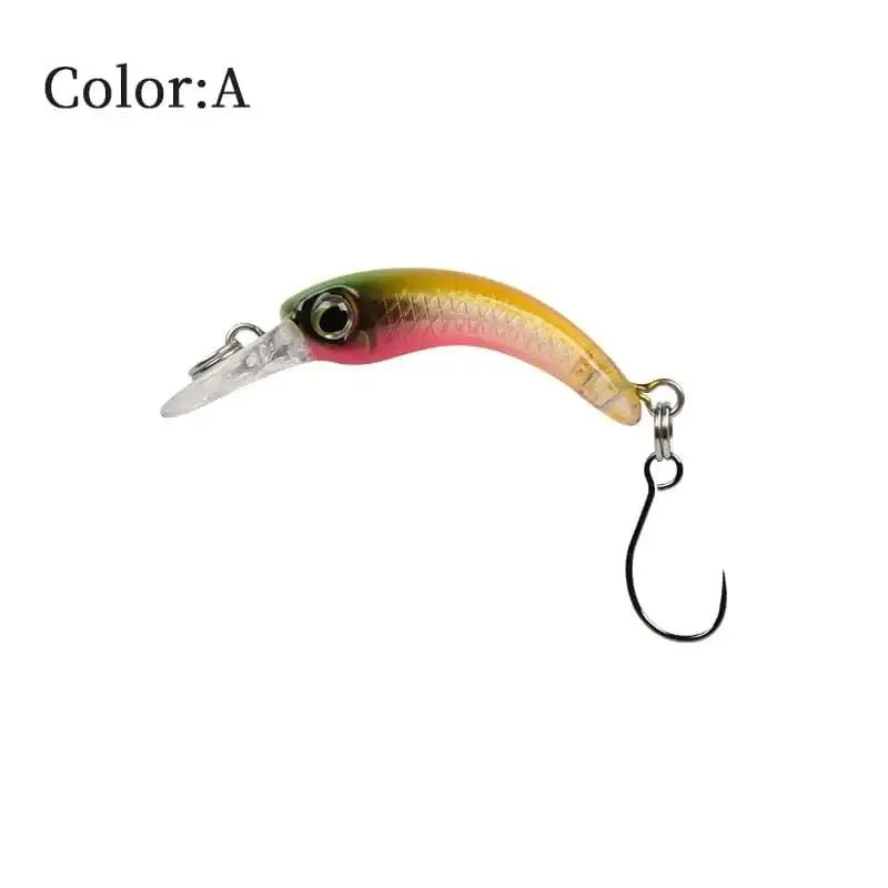 China China A / 1.2g 40mm LETOYO Floating Injured Fishing Lure 40mm 1.2g Micro Lures Artificial Minnow Bait Wobblers For Trout Bass Perch