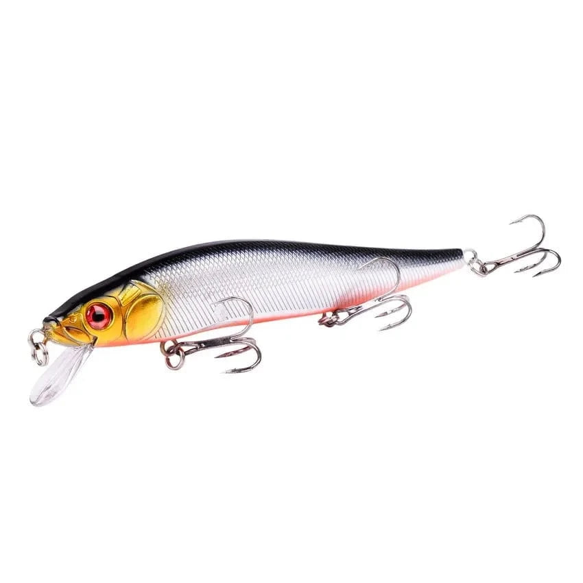 China China A  14cm 21G Aorace 1Pcs 14cm 21g Topwater wobbler 3D Eyes Fishing Lure Minnow Hard Bait 3 fish Hooks Crankbait Floating Fishing Tackle