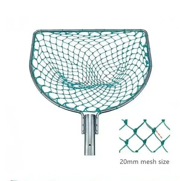 China China A single ring Green / CHINA / Length 40cm Landing Net for Fihsing Replace Head Flat Solid Stainless Steel Ring Light Depth Strong Nylon Net Fishing Accessory 25cm-40cm