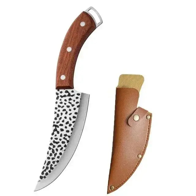 China China A with cover Stainless Steel Handmade Forged Knife Kitchen Chef Boning Knives Fishing Knife Meat Cleaver Butcher Knife Kitchen Accesories