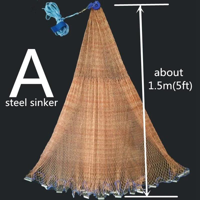 China China A30 1 Finefish Catch Fish Network USA Cast Nets Small Mesh Easy To Hand Throw Fishing Net Outdoor Water Hunting Gillnet