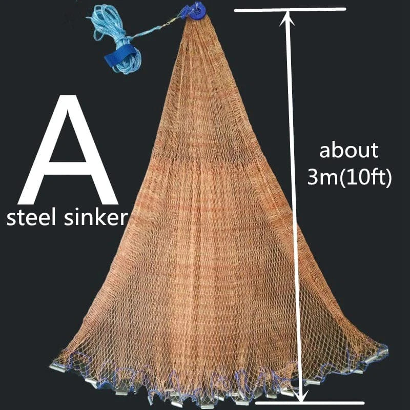 China China A60 1 Finefish Catch Fish Network USA Cast Nets Small Mesh Easy To Hand Throw Fishing Net Outdoor Water Hunting Gillnet