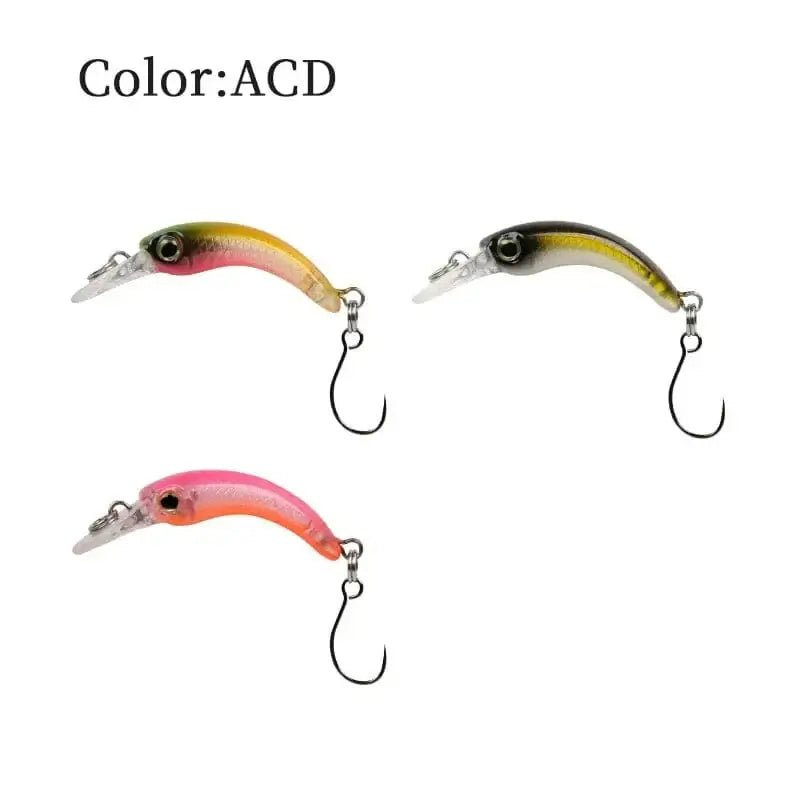 China China ACD / 1.2g 40mm LETOYO Floating Injured Fishing Lure 40mm 1.2g Micro Lures Artificial Minnow Bait Wobblers For Trout Bass Perch