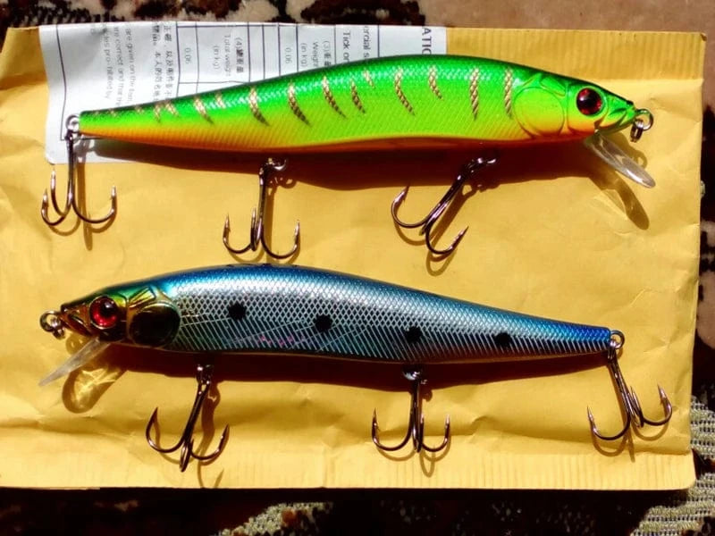China China Aorace 1Pcs 14cm 21g Topwater wobbler 3D Eyes Fishing Lure Minnow Hard Bait 3 fish Hooks Crankbait Floating Fishing Tackle