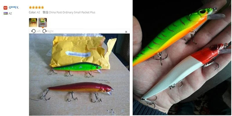 China China Aorace 1Pcs 14cm 21g Topwater wobbler 3D Eyes Fishing Lure Minnow Hard Bait 3 fish Hooks Crankbait Floating Fishing Tackle