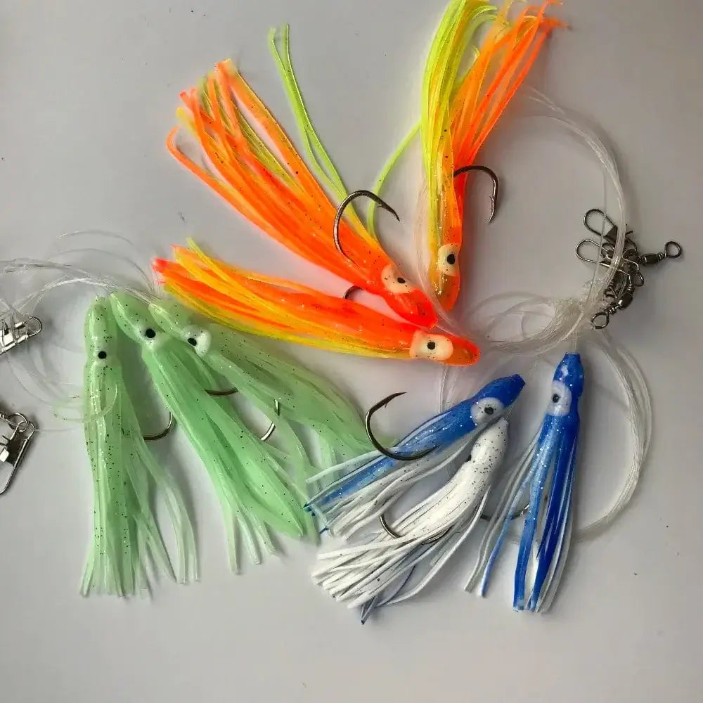China China Artificial 6 bags srtificial octopus sabiki rigs bait , fishing snapper rigs , Sea Grouper pink sailfish lure bottom bait