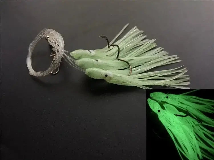 China China Artificial 6 bags srtificial octopus sabiki rigs bait , fishing snapper rigs , Sea Grouper pink sailfish lure bottom bait