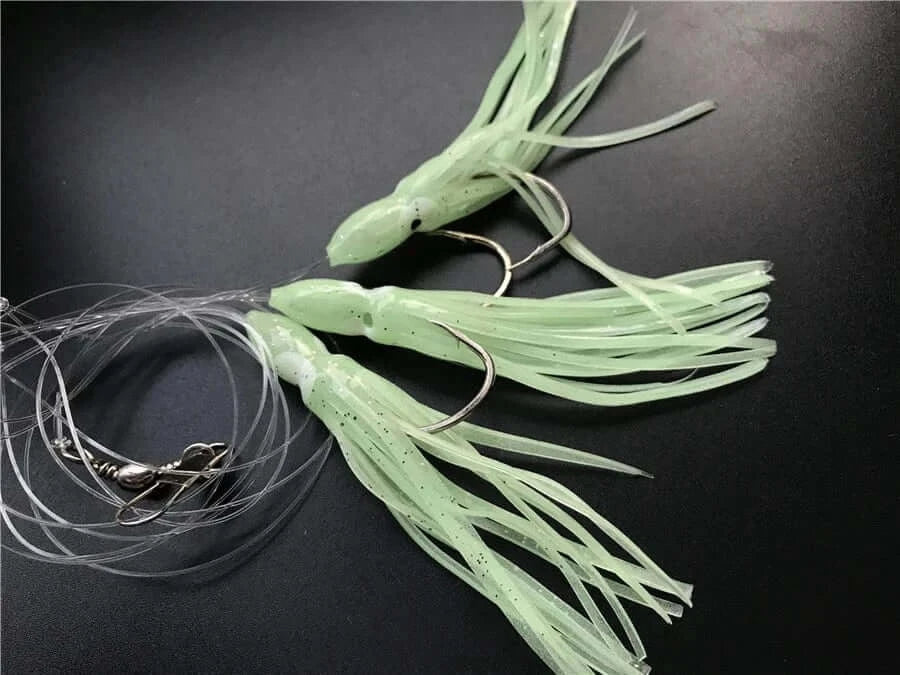 China China Artificial 6 bags srtificial octopus sabiki rigs bait , fishing snapper rigs , Sea Grouper pink sailfish lure bottom bait