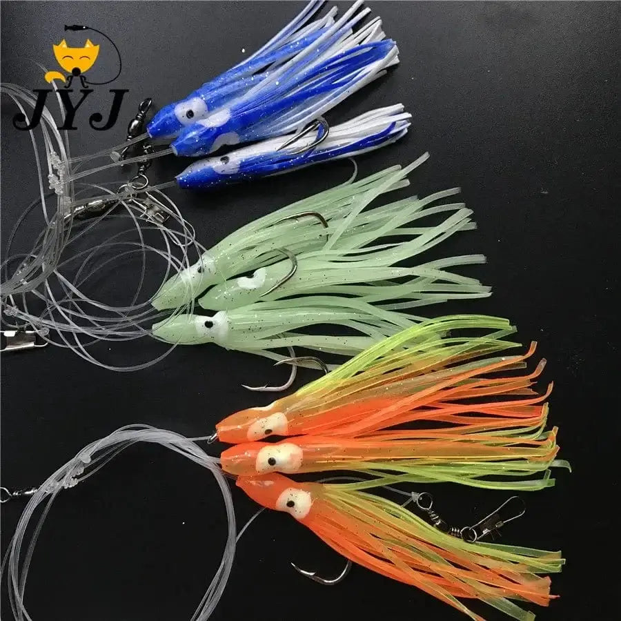 China China Artificial 6 bags srtificial octopus sabiki rigs bait , fishing snapper rigs , Sea Grouper pink sailfish lure bottom bait