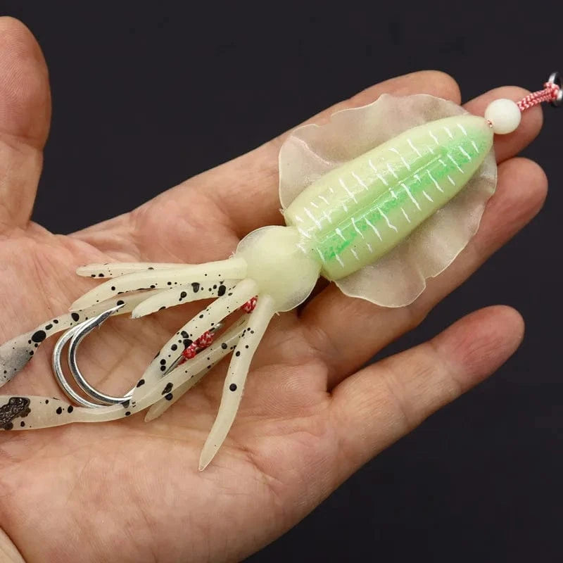 China China AS Soft Lure Squid Skirts Bait Fishing Lure Octopus Boat Sea Fishing PVC Rubber Artificial Soft Bait Fishing Trolling Leurre