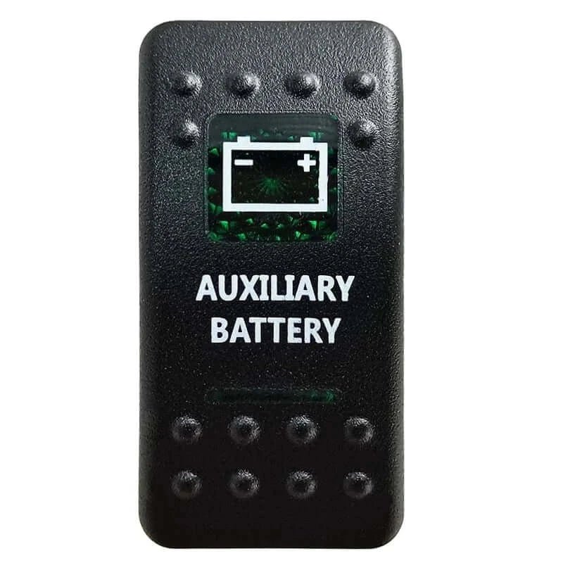 China China Auxiliary Battery Green Led Light Bar Rocker Switch SPST 5Pins/DPDT 7Pins For Car Marine Boat IP68 NARVA Carling ARB Auto Parts Camper Replacement