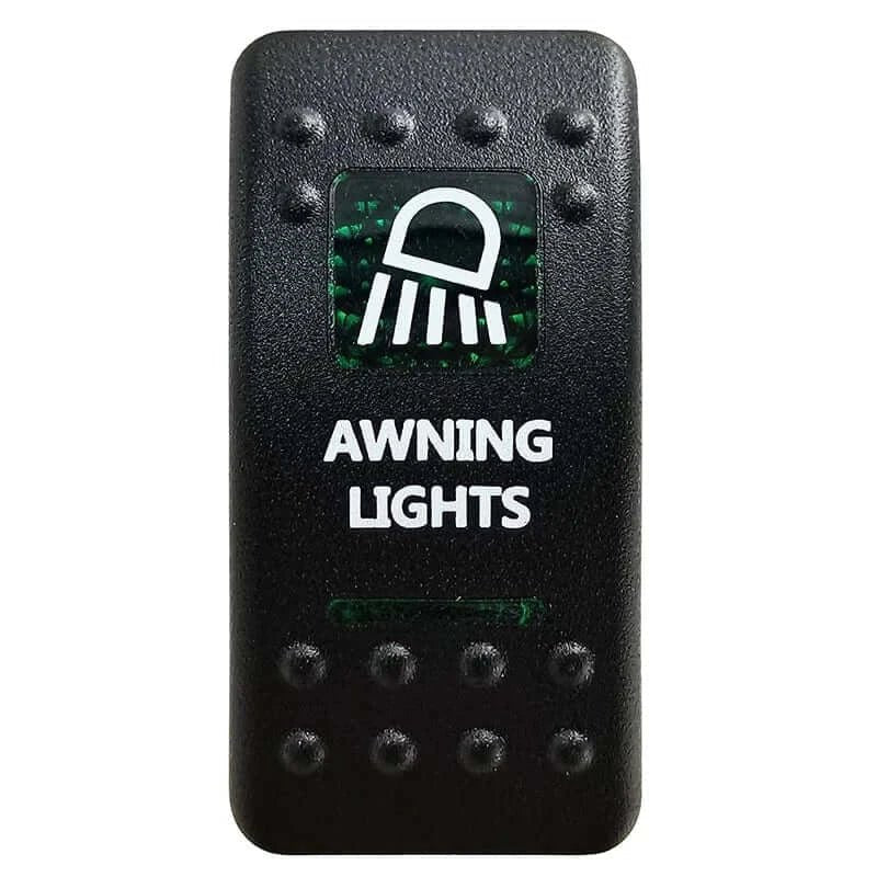 China China Awning Lights Green Led Light Bar Rocker Switch SPST 5Pins/DPDT 7Pins For Car Marine Boat IP68 NARVA Carling ARB Auto Parts Camper Replacement