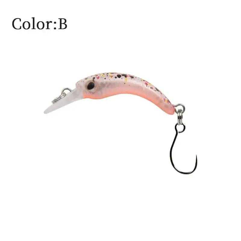 China China B / 1.2g 40mm LETOYO Floating Injured Fishing Lure 40mm 1.2g Micro Lures Artificial Minnow Bait Wobblers For Trout Bass Perch