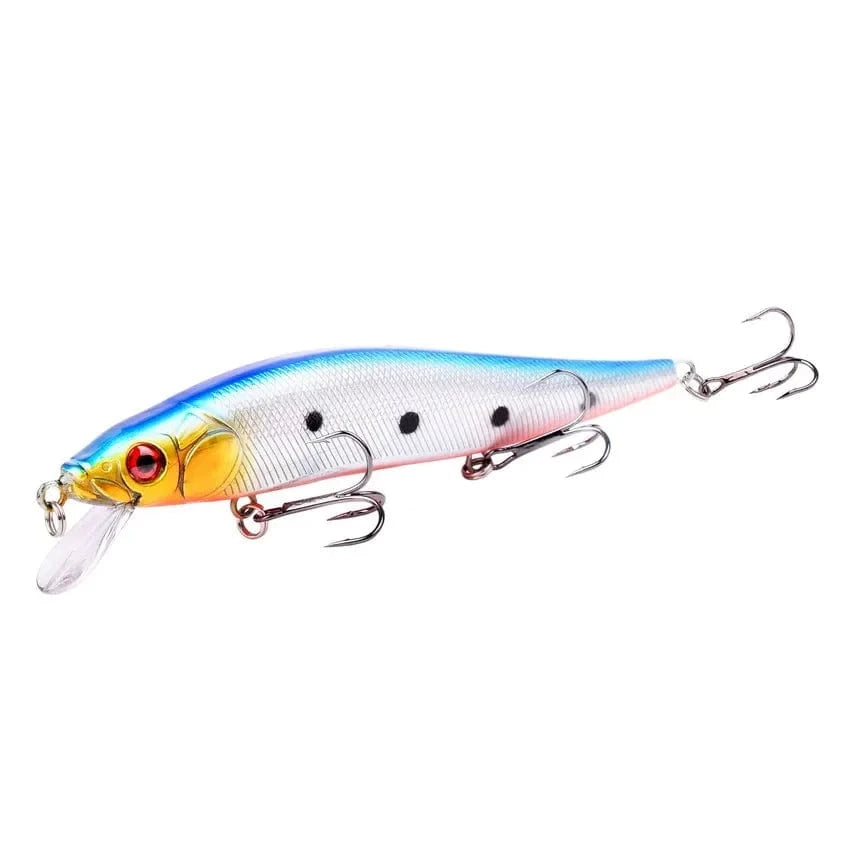 China China B 14cm 21G Aorace 1Pcs 14cm 21g Topwater wobbler 3D Eyes Fishing Lure Minnow Hard Bait 3 fish Hooks Crankbait Floating Fishing Tackle