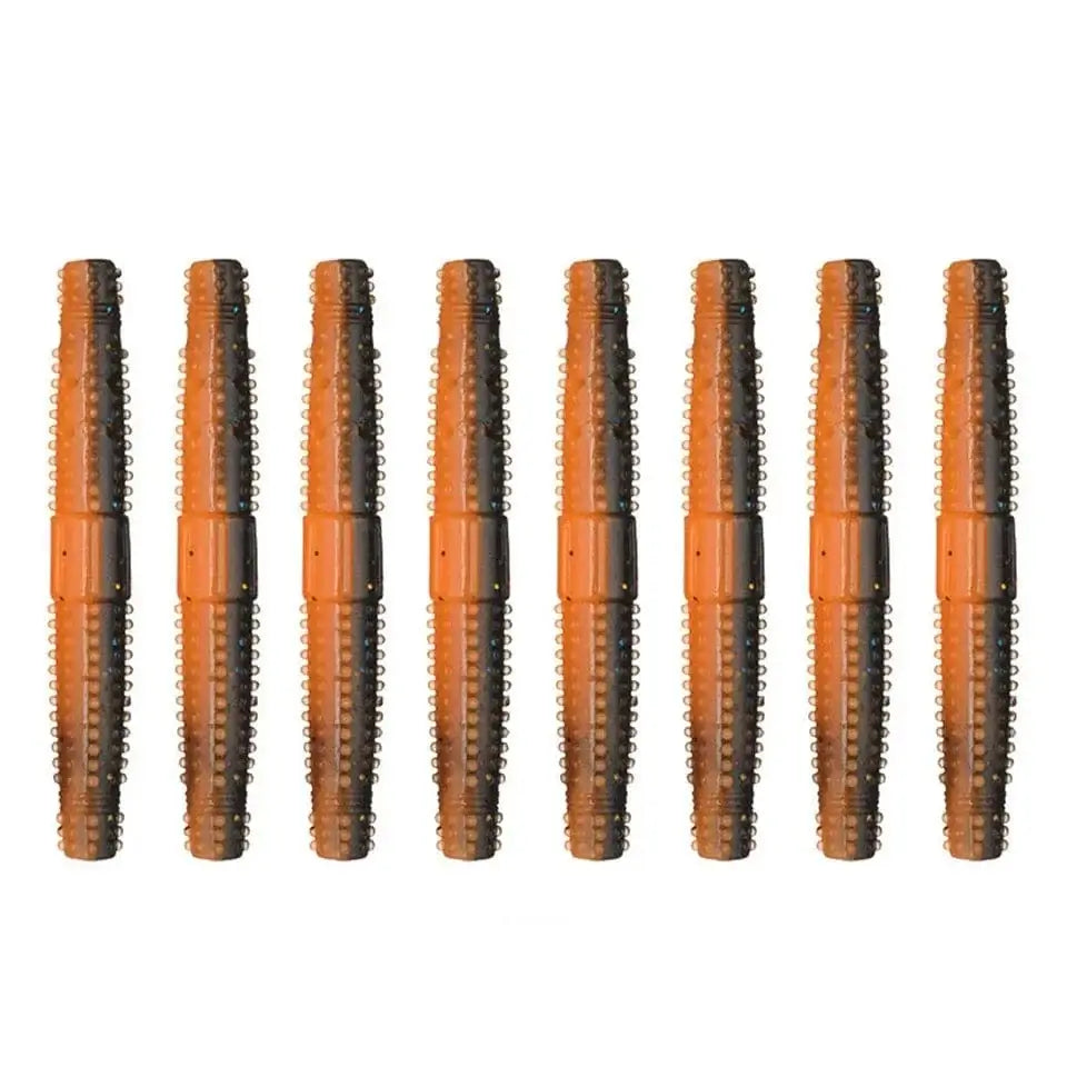 China China B 2 Loogdeel 8PCS 7cm/3.45g Tpr Ned Worm Fat Worm Finesse Rig Floating Swim Bait Stickbait Soft Fishing Lures Swimbait Bass Pike