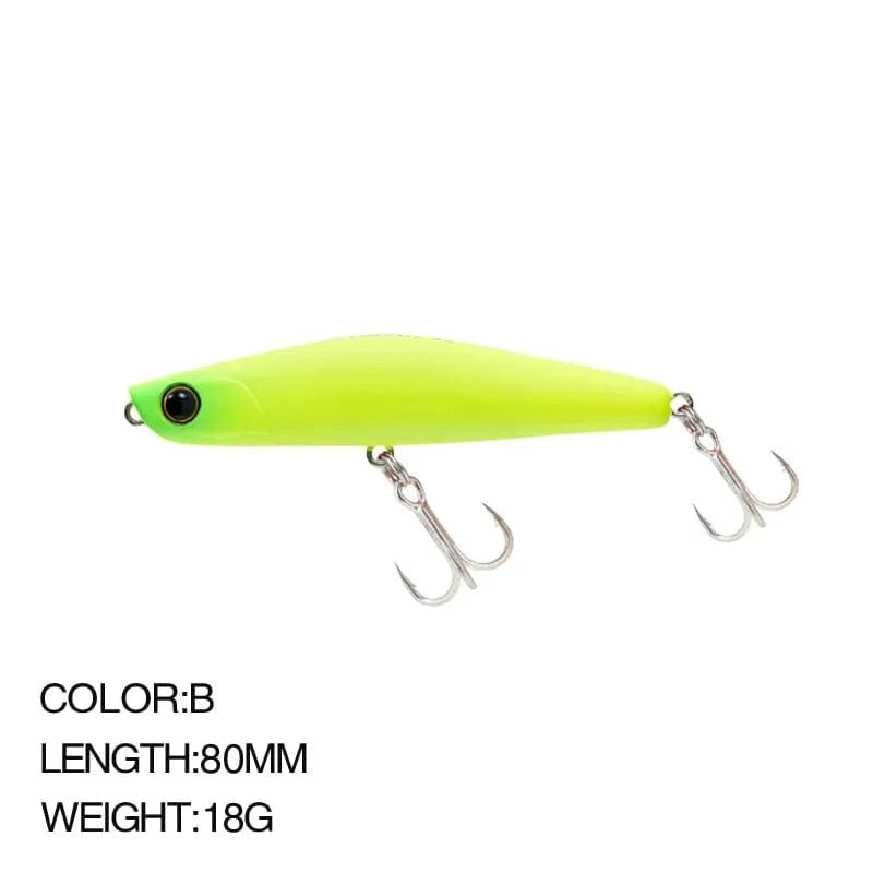 China China B 8cm 18g Fishing Lure Pencil Wobbler Lure Yoichi 99 Super Long Cast Slow Sinking Jerkbait Swimbait Artificial Hard Bait Bass Bait