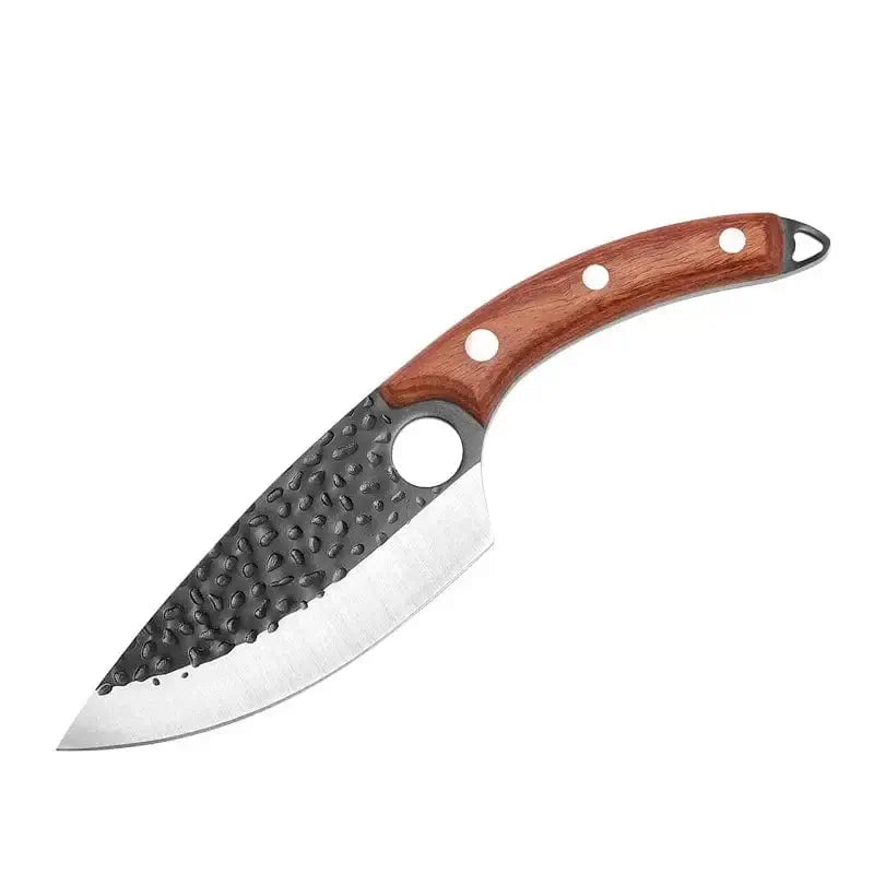 China China B Brown without case Stainless Steel Kitchen Boning Knife Fishing Knife Meat Cleaver Handmade Forged Chef Outdoor Cooking Cutter Butcher Knife Tool