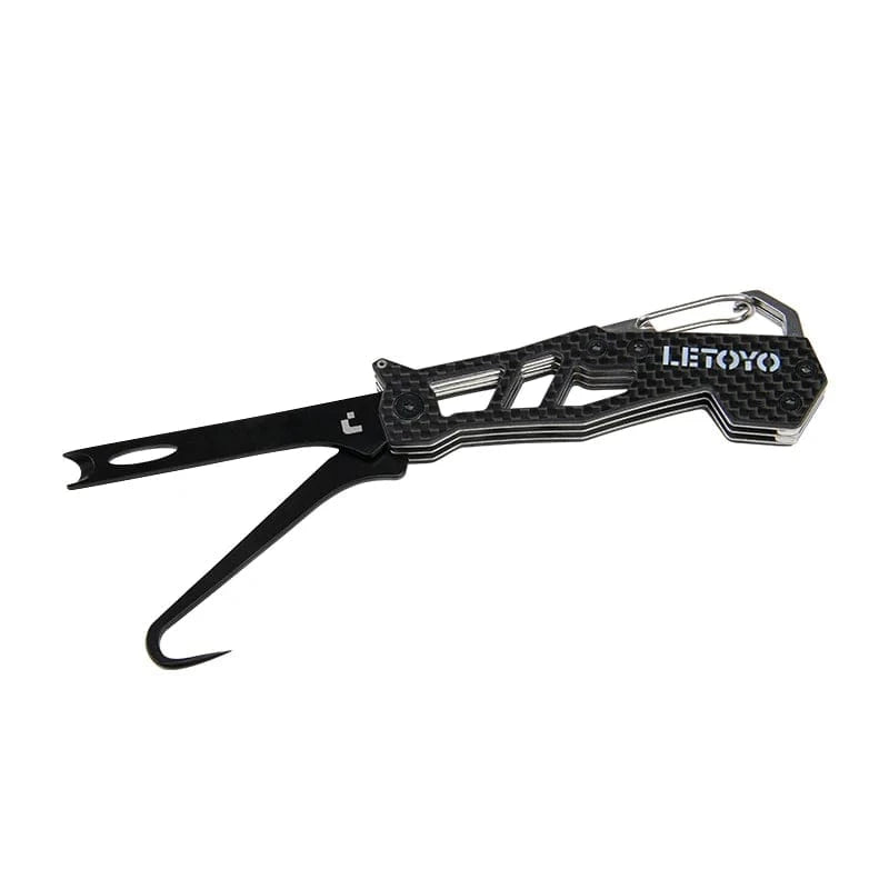 China China B Carbon Black LETOYO Squid Nerve Cord Cut Fishing Tools Correct squid jig hook Stainless Steel Squid Knife for Webfoot Octopus Cuttlefish