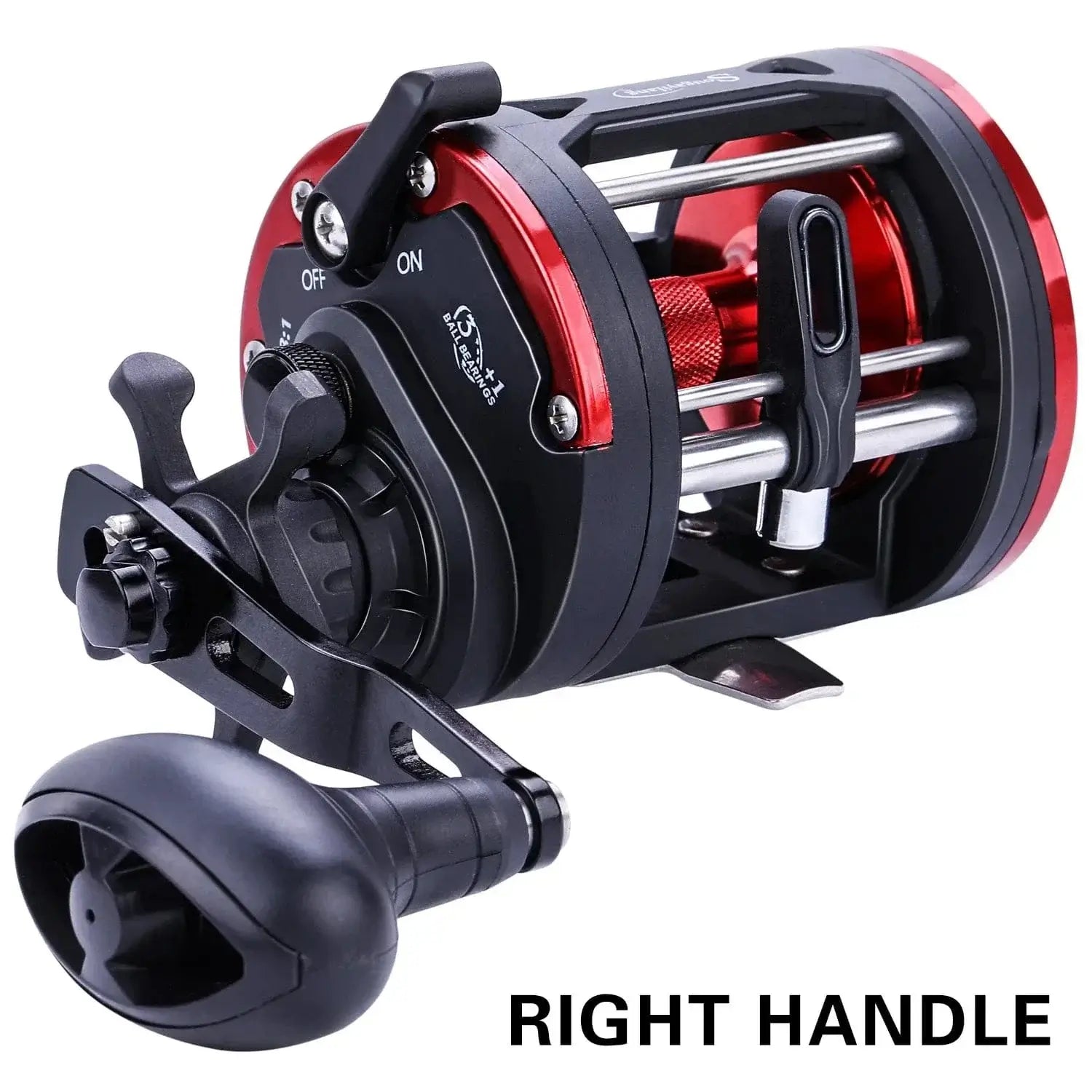 China China B-DTR30 Right Sougayilang DTR-30 Trolling Drum Fishing Reels 3+1BB Left/Right Hand Saltwater Trolling Drum Fishing Reel Max Drag 28kg Pesca