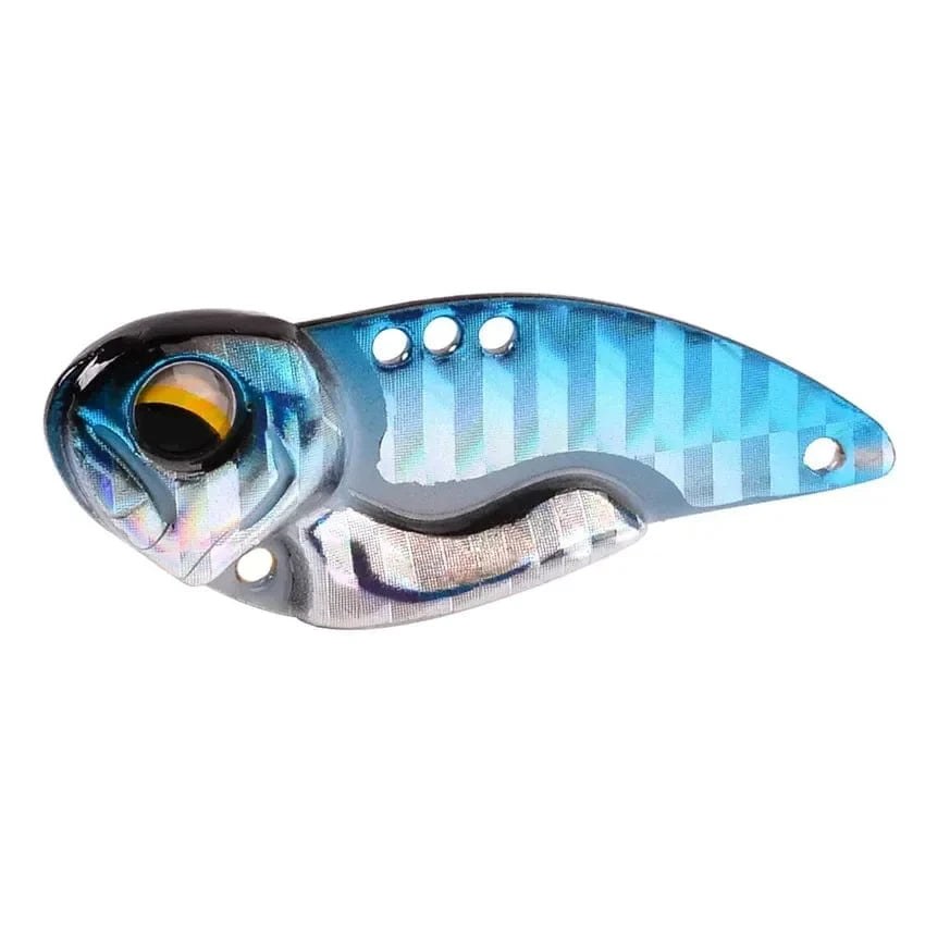 China China B-no-hook / 14g-4.5cm New 7/10/14/20g 3D EyesMetal Vib Blade Lure Sinking Vibration Baits Artificial Vibe for Bass Pike Perch Fishing 6 Colors