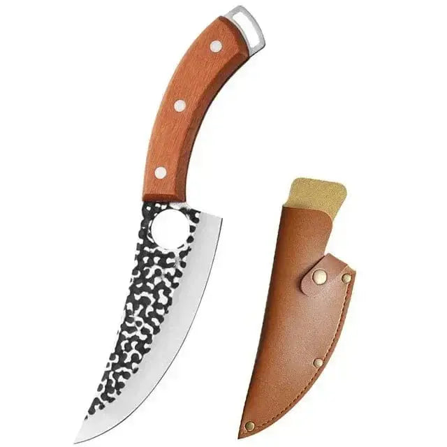 China China B with cover Stainless Steel Handmade Forged Knife Kitchen Chef Boning Knives Fishing Knife Meat Cleaver Butcher Knife Kitchen Accesories